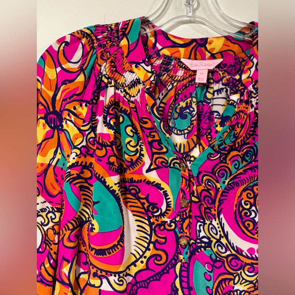 Lilly Pulitzer Elsa Blouse Size XS - Picture 8 of 10
